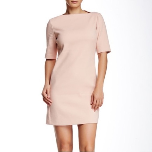 Theory Harkin Tribute Envelope Neck Sheath Dress 10 - Picture 1 of 12